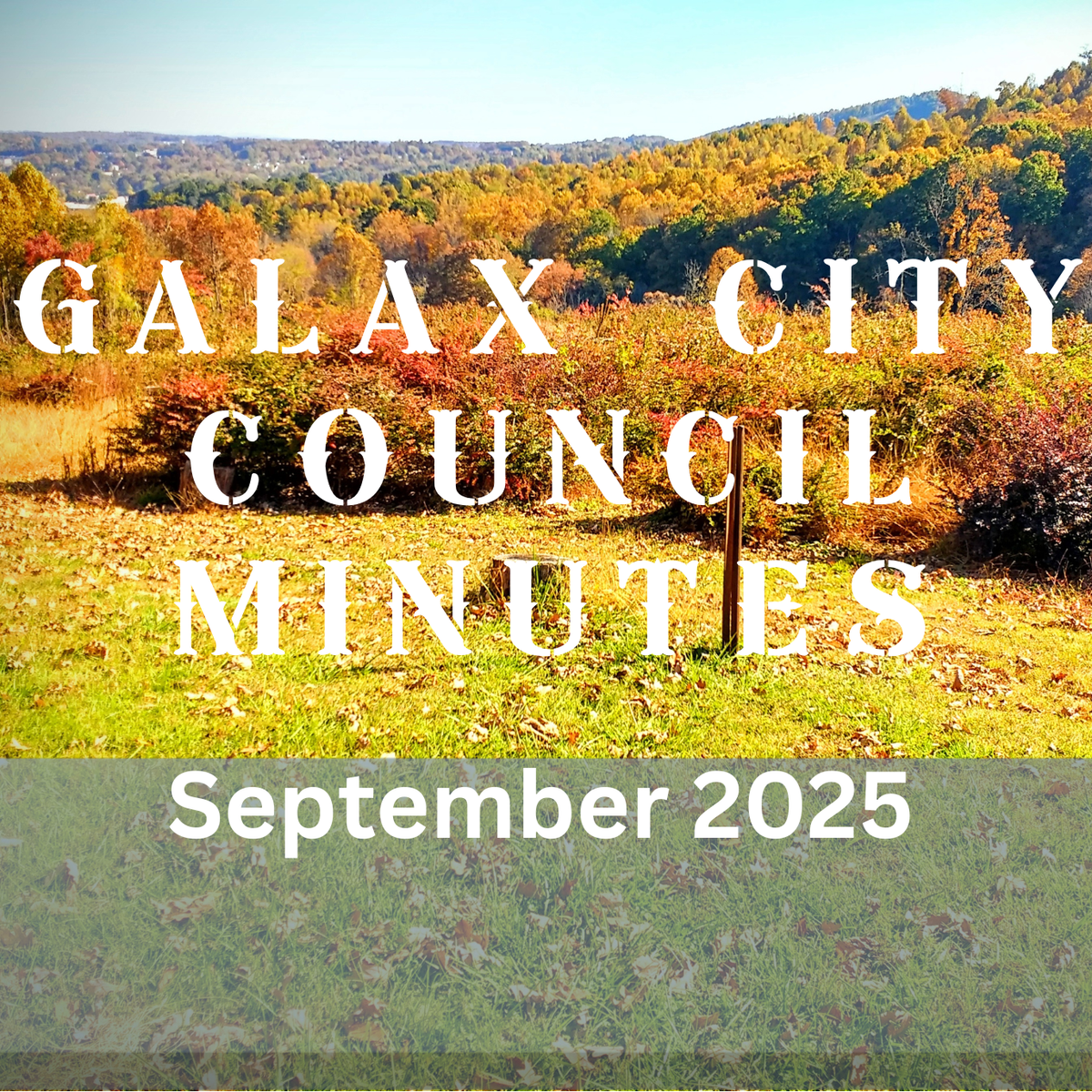 September's Galax City Council Meeting Minutes